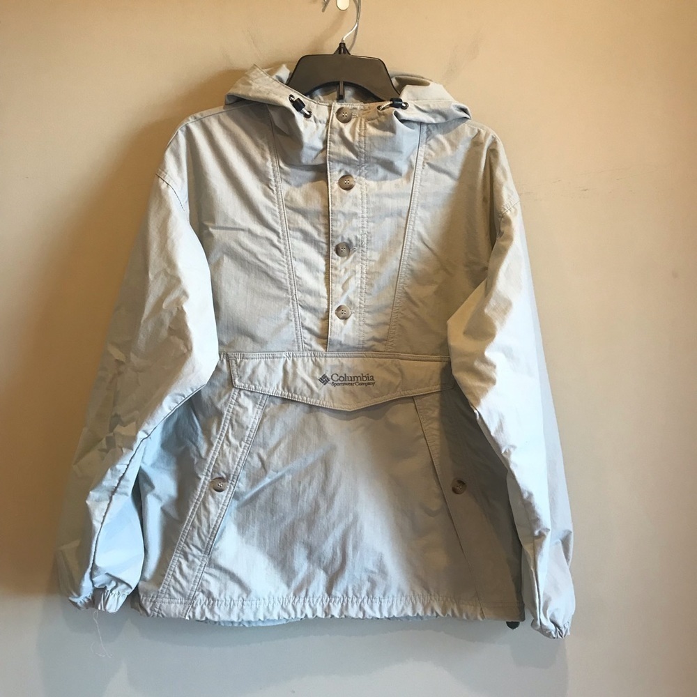 Columbia Hooded Windbreaker front Pocket Large